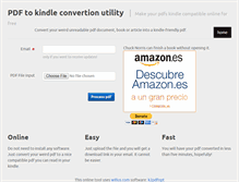 Tablet Screenshot of convert-kindle.com